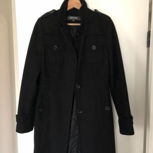 Black wool coat